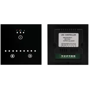 Regulador de fluxo luminoso (dimmer) para LEDs 12/24VDC (3x4A) touch de embutir