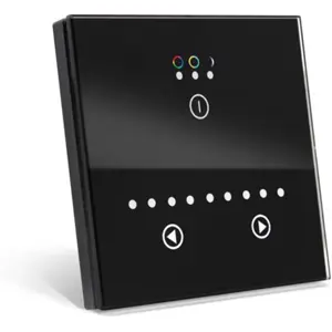 Regulador de fluxo luminoso (dimmer) para LEDs 12/24VDC (3x4A) touch de embutir