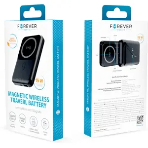 Powerbank c/ carregamento Qi Wireless magnétigo (MagSafe) 10.000mAh PD + QC 3.0 22.5W