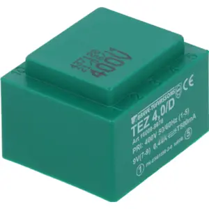Transformador encapsulado para PCB 400VAC/9V 4VA 444mA