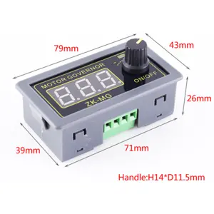 Controlador de motores PWM c/ display digital e potenciómetro 5..30VDC 5A 150W