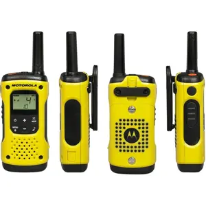 Kit de 2 Walkie-talkies 16+121 canais 10km à prova de água IP67 -  Amarelo