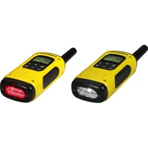 Kit de 2 Walkie-talkies 16+121 canais 10km à prova de água IP67 -  Amarelo