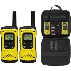 Kit de 2 Walkie-talkies 16+121 canais 10km à prova de água IP67 -  Amarelo