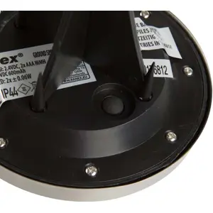 Luminaria de suelo LED solar de estaca con sensor crepuscular IP44 - Ø120x135mm