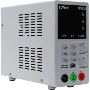 Fonte de alimentação digital de laboratório 0-50V / 0-6A c/ USB