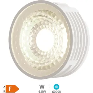 Módulo LED baixo perfil p/ aros de encastrar 230VAC 6.5W 60º 6000K (branco frio) - Ø50x20mm c/ Fio