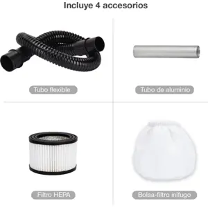 Aspirador de cinzas 230V 800W c/ filtro HEPA - 10L