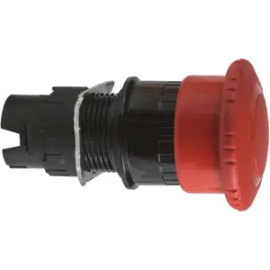 Cabeça de botão de emergência tipo cogumelo Ø30mm (XB6 Ø16mm) 2 posições estáveis c/ retorno por rotação