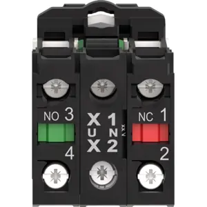 Botão de pressão iluminado da série Harmony XB5 Ø22mm (LED 24V Branco) – 1NO+1NC 240V