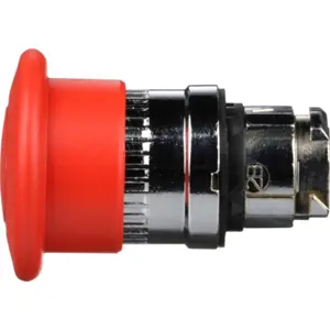Cabeça de botão de emergência tipo cogumelo Ø40mm (XB4 Ø22mm) 2 posições estáveis (empurrar/puxar)