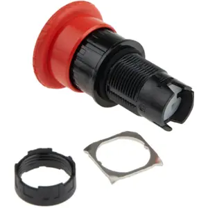 Cabeça de botão de emergência tipo cogumelo Ø30mm (XB6 Ø16mm) 2 posições estáveis c/ retorno por rotação