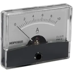 Amperímetro de painel analógico (0...10A DC) 60x47mm