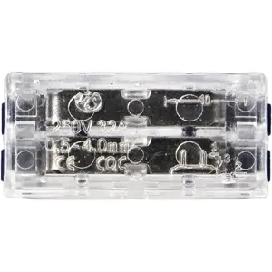Ligador Rápido 2 ligações Duplo (em linha) (0.75...4mm²) c/ patilhas