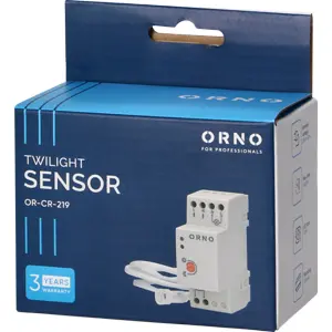 Sensor crepuscular com sonda externa para calha DIN 230VAC 3000W