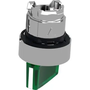 Cabeça de interruptor selector rotativo iluminado da série Harmony XB4 Ø22mm - 2 posições (estáveis) - verde