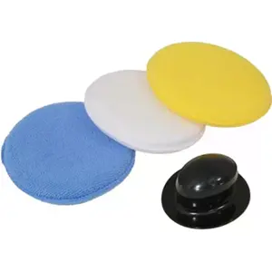 Kit de 3 discos de limpeza e polimento c/ aplicador manual - Ø120mm