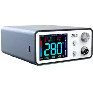 Estação de soldadura inteligente profissional 200W (100º..500ºC) c/ ecrã 2.4'' cores
