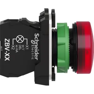 Sinalizador LED da série Harmony XB5 Ø22mm - 240V AC Vermelho