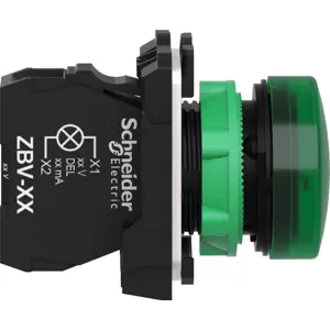 Sinalizador LED da série Harmony XB5 Ø22mm - 240V AC Verde