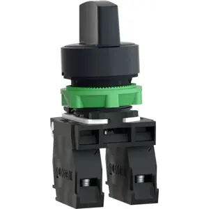 Interruptor selector rotativo da série Harmony XB5 Ø22mm - 3 posições (estável ao centro) - 2NO