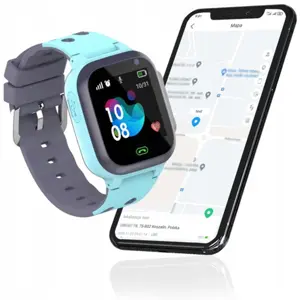 Smartwatch 2G c/ LBS de segurança para crianças + câmara e botão SOS - azul