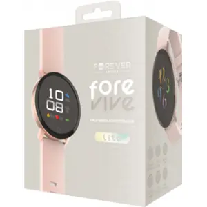 Smartwatch com Bluetooth 5.0 e IP67 - ouro rosa