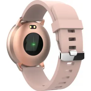 Smartwatch com Bluetooth 5.0 e IP67 - ouro rosa