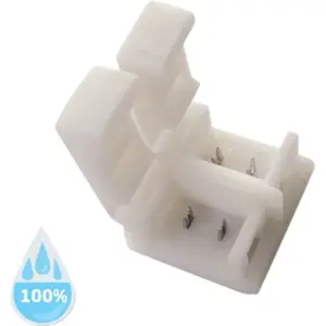 União de cravar para fitas de LED com silicone (à prova de água) do tipo SMD3528 de 8mm