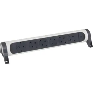 Bloco rotativo de 6 tomadas sem cabo 3680W 16A - Branco