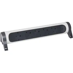 Bloco rotativo de 5 tomadas sem cabo 3680W 16A - Branco