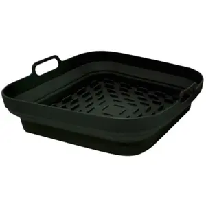 Cesto de silicone para fritadeira de ar quente sem óleo / Air Fryer - 204x204mm