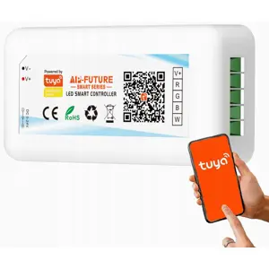 Controlador RGB+W Wi-Fi 5-24VDC 6A/canal compatible con Tuya - ADVITI AD-TL-6501/RGBW