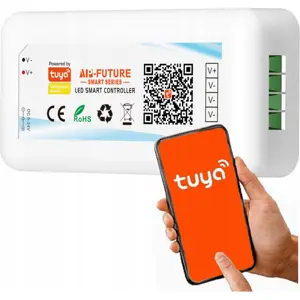 Controlador LED 1CH Wi-Fi 5-24VDC 6A/CH compatível c/ Tuya - ADVITI AD-TL-6501