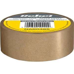 Fita adesiva em Papel Kraft encerado (resistente à humidade) - 50mm x 50m