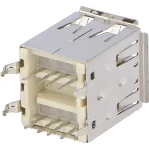 Ficha (p/ PCB)  2XUSB A fêmea