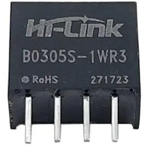 Conversor DC-DC galvanicamente isolado 3.3VDC -> 5VDC 200mA 1W (saída não regulada)