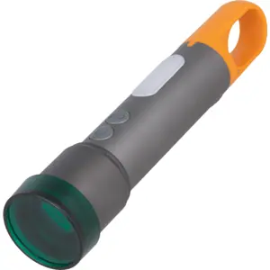 Lanterna multifuncional LED 10W recarregável (USB-C) 1200mAh 500lm c/ 4 lentes coloridas