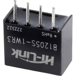 Conversor DC-DC galvanicamente isolado 12VDC -> 5VDC 200mA 1W (saída não regulada)