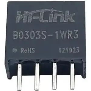 Conversor DC-DC galvanicamente isolado 3.3VDC -> 3.3VDC 303mA 1W (saída não regulada)