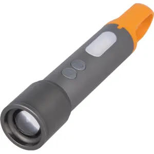 Lanterna multifuncional LED 10W recarregável (USB-C) 1200mAh 500lm c/ 4 lentes coloridas