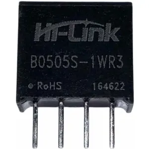 Conversor DC-DC galvanicamente isolado 5VDC -> 5VDC 200mA 1W (saída não regulada)