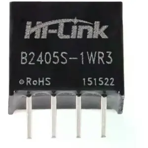 Conversor DC-DC galvanicamente isolado 24VDC -> 5VDC 200mA 1W (saída não regulada)