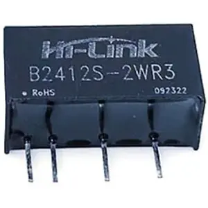 Conversor DC-DC galvanicamente isolado 24VDC -> 12VDC 167mA 2W (saída não regulada)