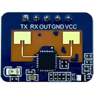 Sensor de radar de ondas milimétricas 24GHz para deteção de presença humana estática c/ Bluetooth - 16x22mm