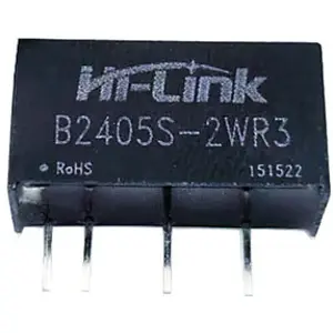 Conversor DC-DC galvanicamente isolado 24VDC -> 5VDC 400mA 2W (saída não regulada)