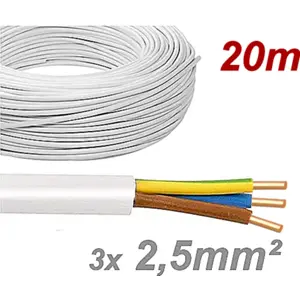 Cabo elétrico unifilar XV 3G2.5mm² CR [rolo 20m]