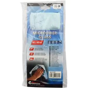 Pano de microfibras de limpeza de vidros - azul - 400x400mm