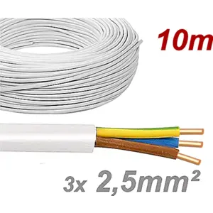 Cabo elétrico unifilar XV 3G2.5mm² CR [rolo 10m]