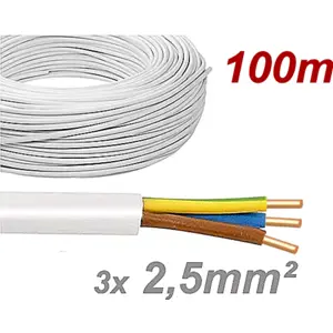 Cabo elétrico unifilar XV 3G2.5mm² CR [rolo 100m]